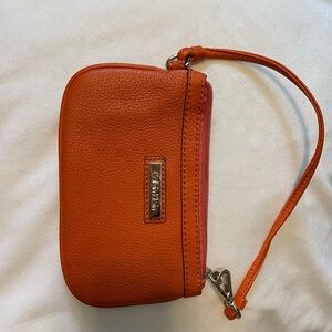 NEVER USED Calvin Klein Vibrant Orange Wristlet